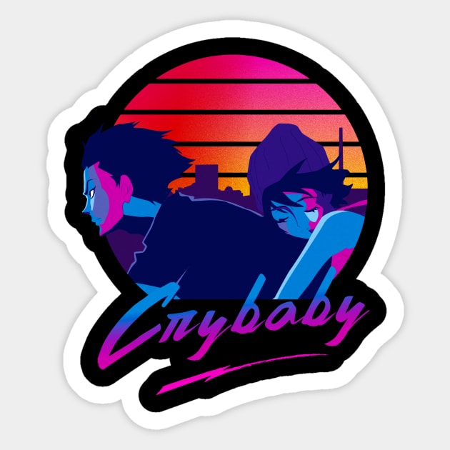 Crybaby 80s Sticker by geekmethat